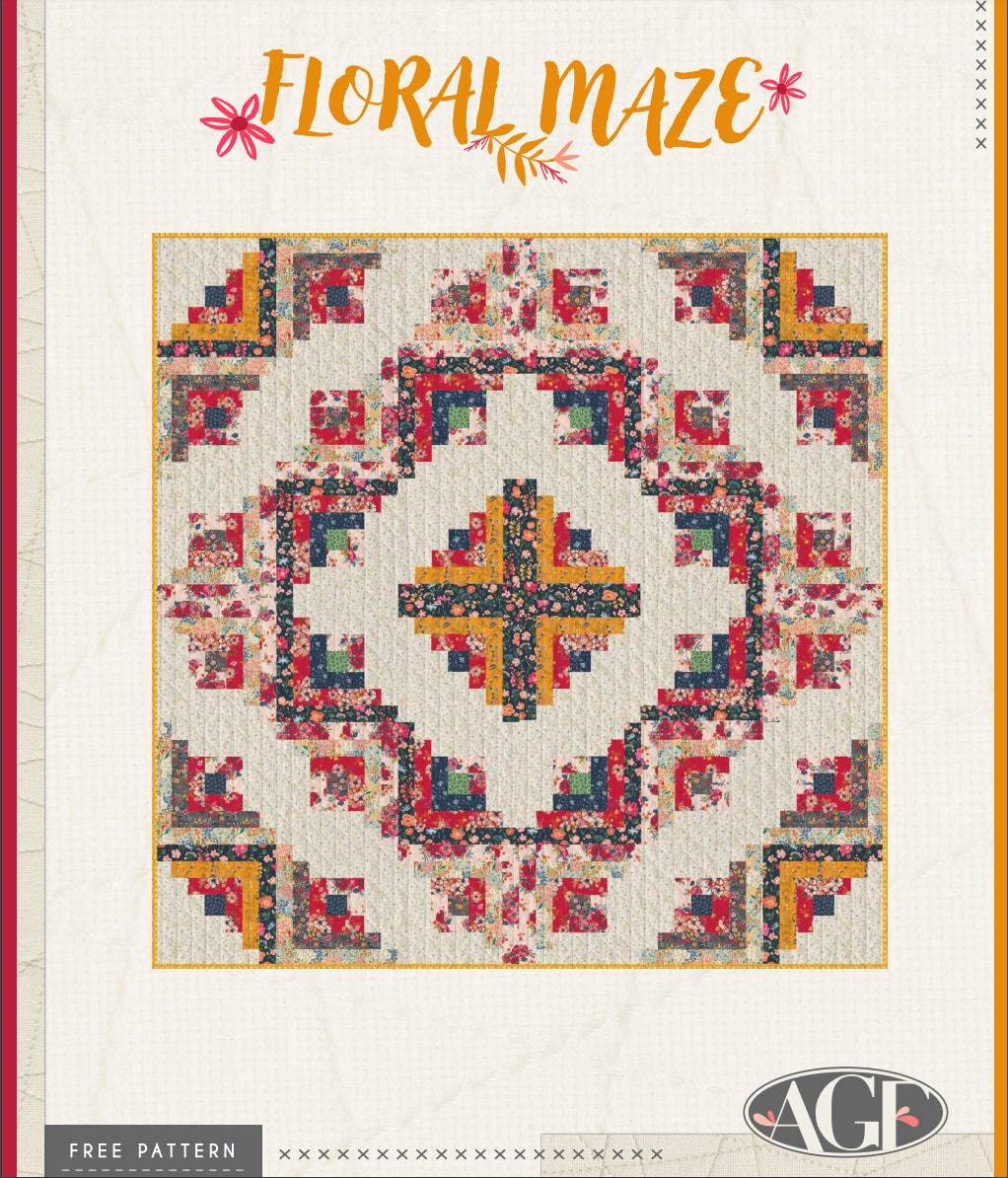 Floral Maze Quilt Pattern