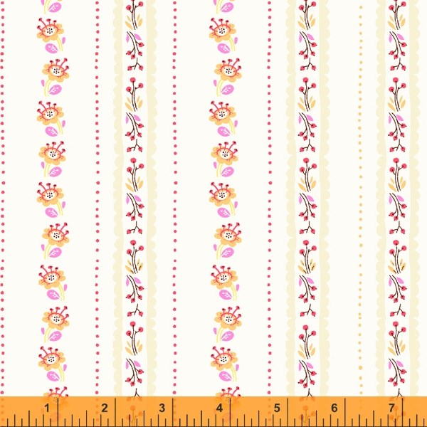 Floral Stripe - Lilac