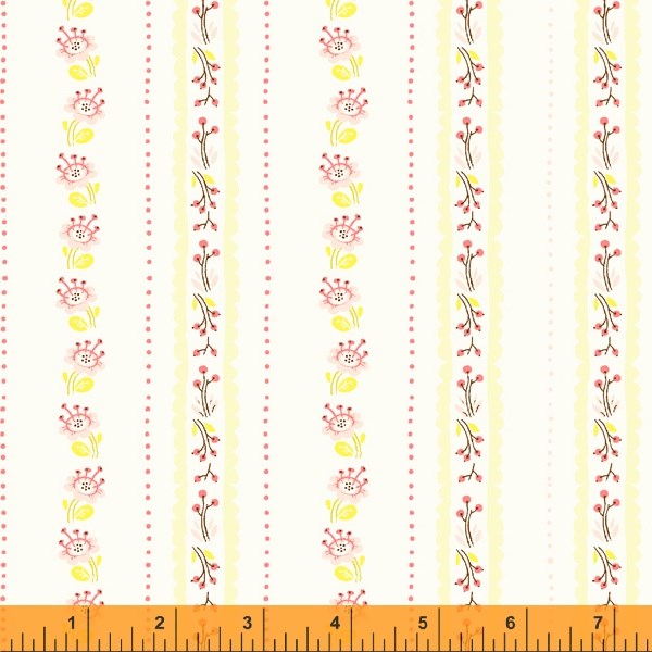 Floral Stripe - Ivory