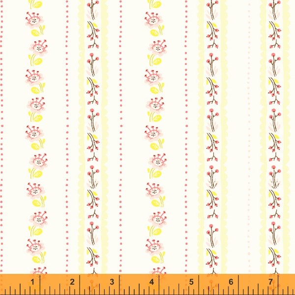 Floral Stripe - Ivory