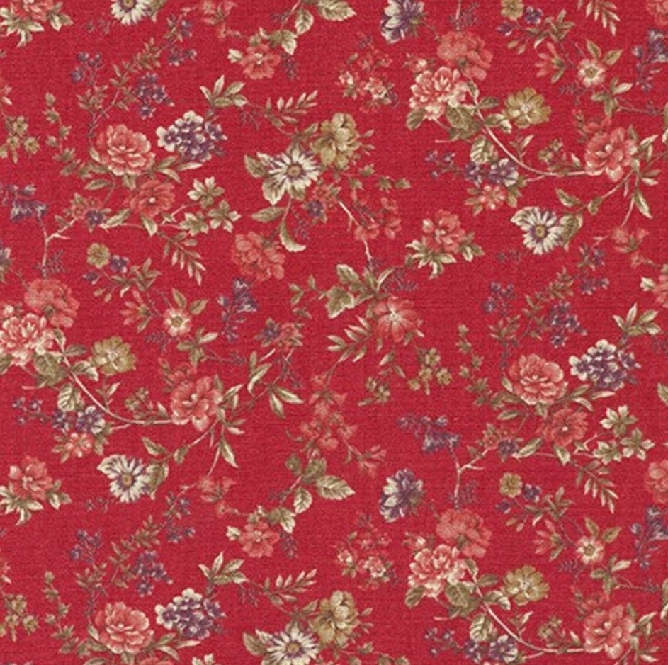 Floral Vine - Red