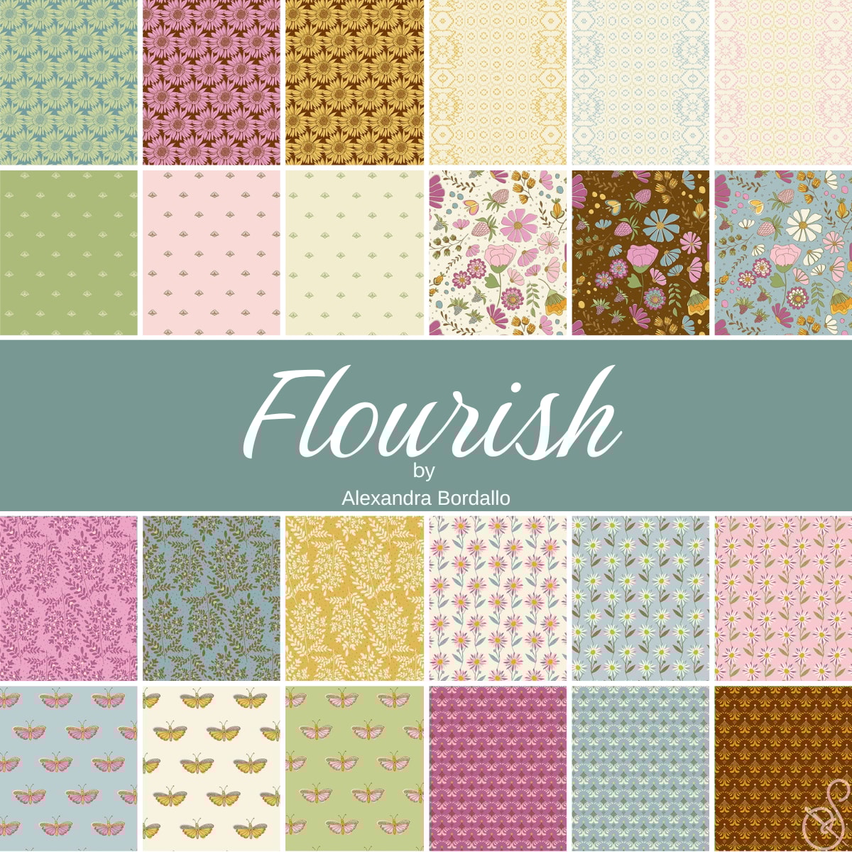 Flourish Jelly Roll | Alexandra Bordallo | 40 PCs