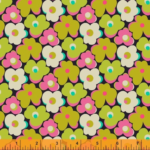Flower Bump - Chartreuse-5 Yards