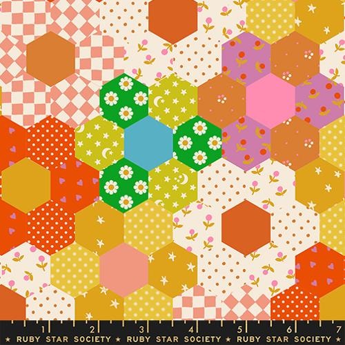 Flower Garden Hexie - Verdant