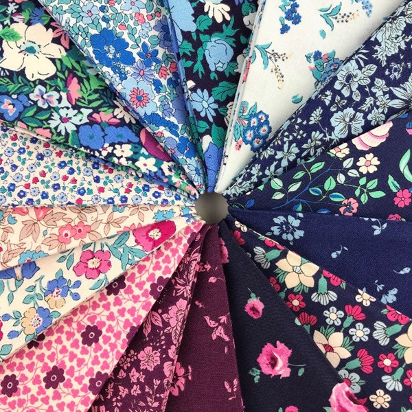 Flower Show Midnight Garden Fat Quarter Bundle | Liberty Fabrics | 15 FQs