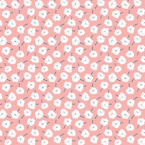 Flower Toss RAYON in Pink