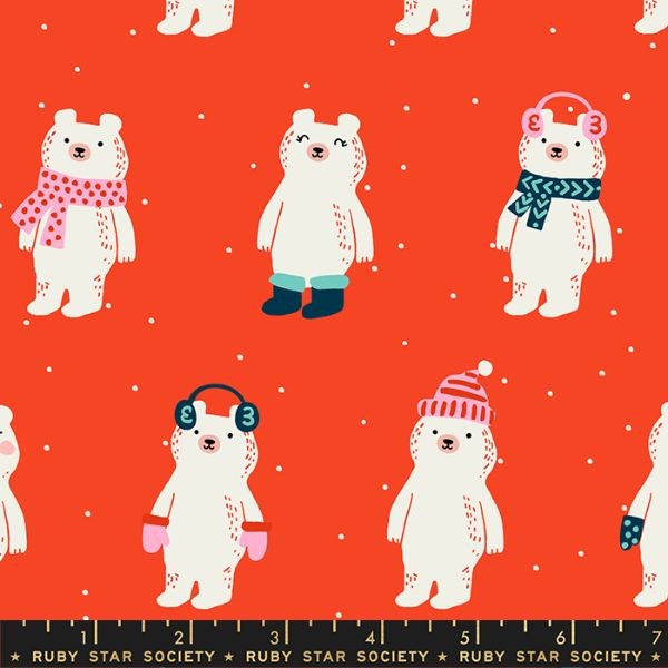 Flurry Snow Bears - Ruby
