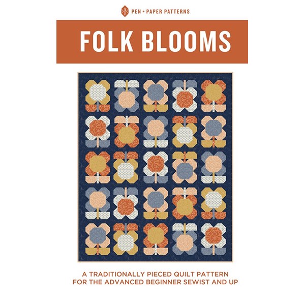 Folk Blooms Quilt Pattern | Pen and Paper Patterns