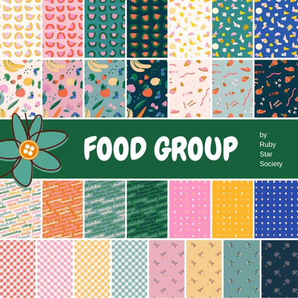 Food Group Half Yard Bundle | Ruby Star Society | 29 SKUs