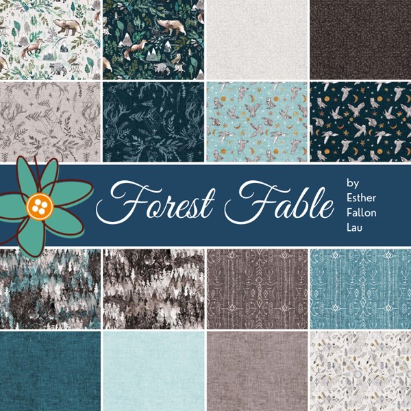 Forest Fable Fat Quarter Bundle | Esther Fallon Lau | 15 FQs