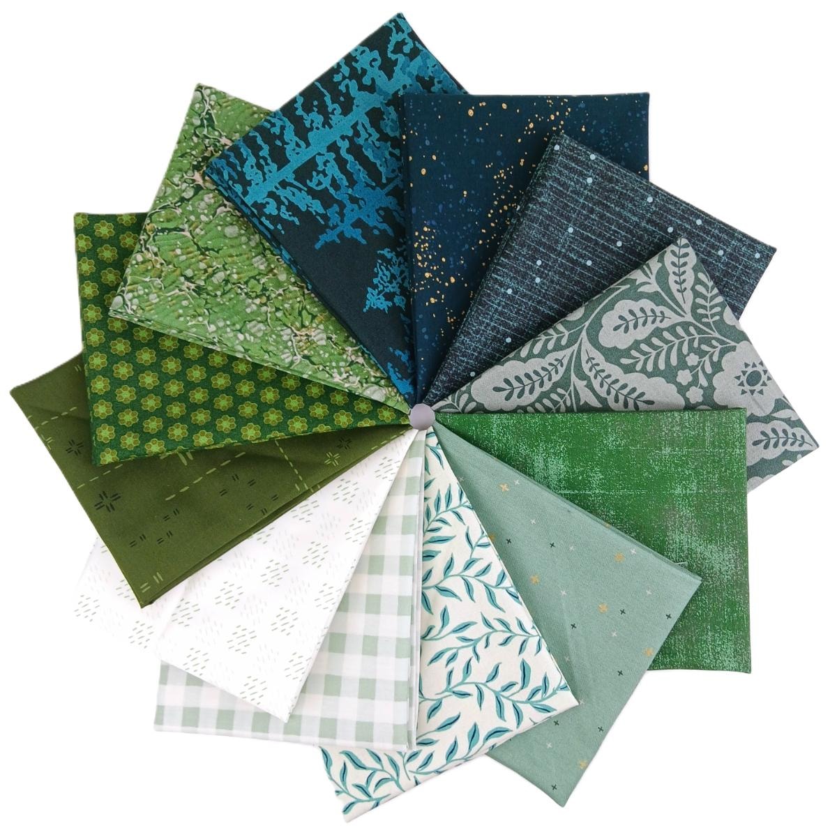 Color Play Forest Green Fat Quarter Bundle
