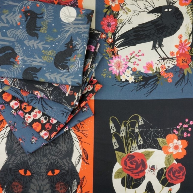 Forest Whispers Half Yard Bundle | Helen Black | 5 SKUs + 1 Panel