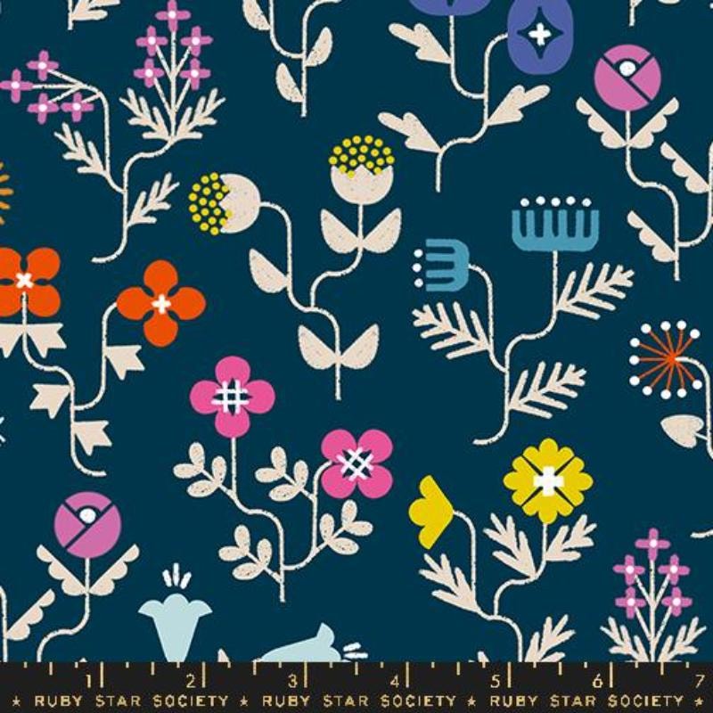 Forget Me Not - Navy CANVAS