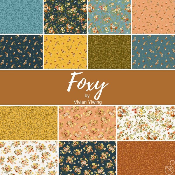 Foxy Fat Quarter Bundle | Vivian Yiwing | 13 FQs