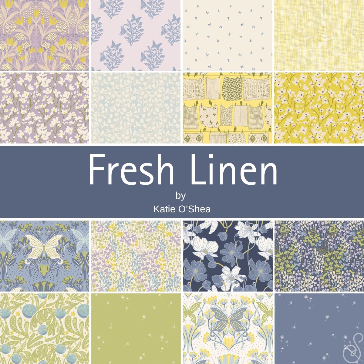 Fresh Linen Half Yard Bundle | Katie O'Shea | 16 SKUs