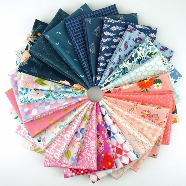 Frosted Flowers Fat Quarter Bundle | 24 FQs