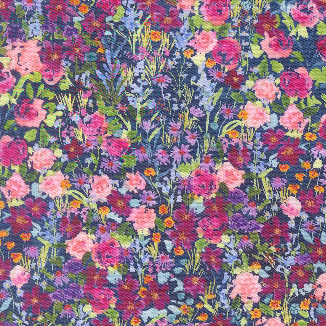 Garden Glitter - Navy