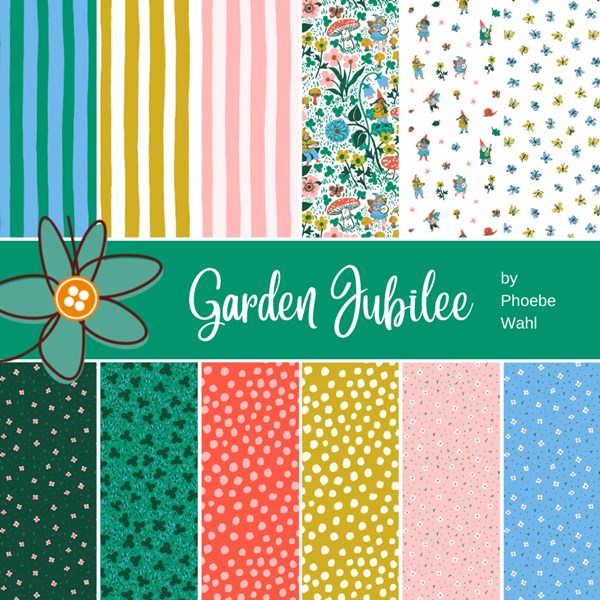 Garden Jubilee Fat Quarter Bundle | Phoebe Wahl | 12 FQs