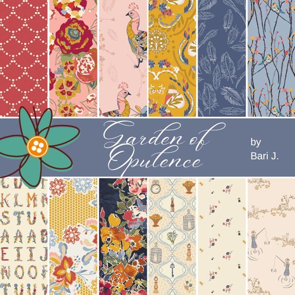 Chapter Two: Garden of Opulence Fat Quarter Bundle | Bari J. | 11 FQs