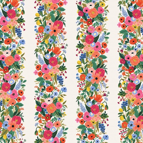 Garden Party Vines in Pink Rayon
