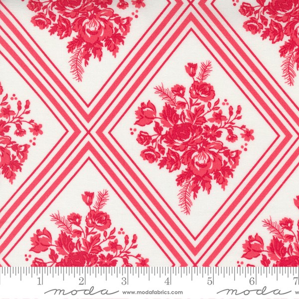 Gather Floral - Red on Cream