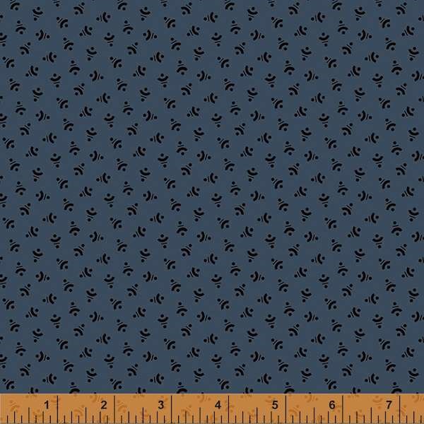 Geo Ditsy - Navy