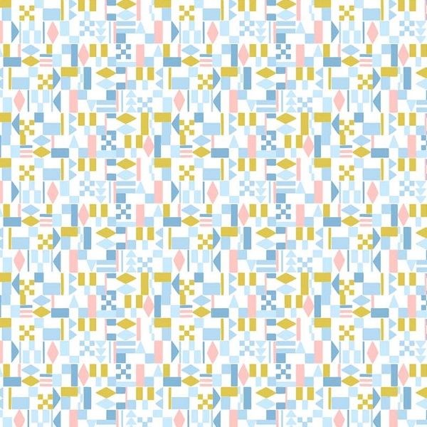 Geo Rollakan in Blue Multi