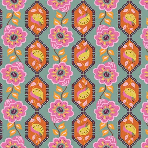 Geometric Petals - Slate