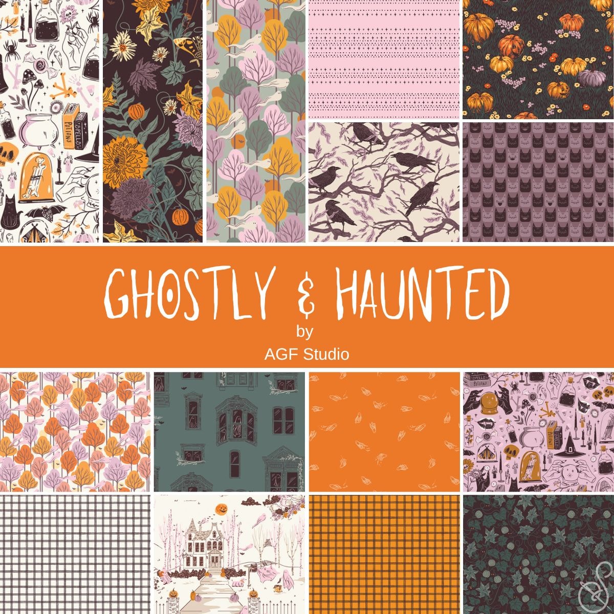 Ghostly & Haunted Layer Cake | AGF Studio | 42 PCs