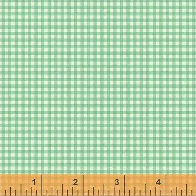 Gingham in Aqua