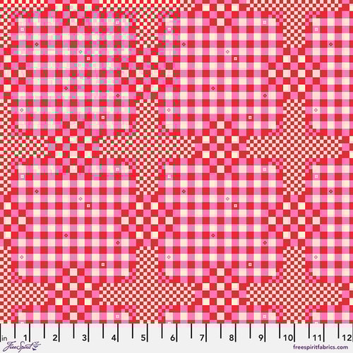 Gingham Checks - Hot Pink