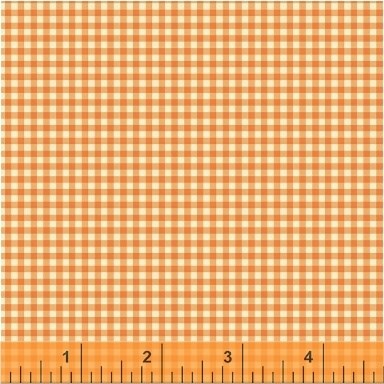 Gingham in Tangerine