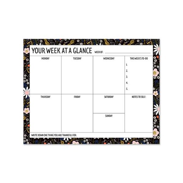 Gingiber Weekly Planner Notepad