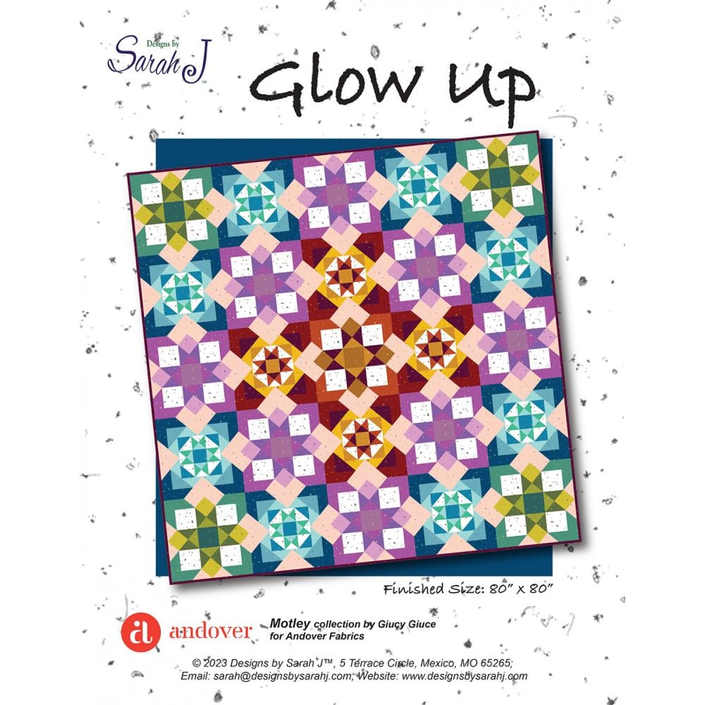 Glow Up Quilt Pattern | Designs by Sarah J.