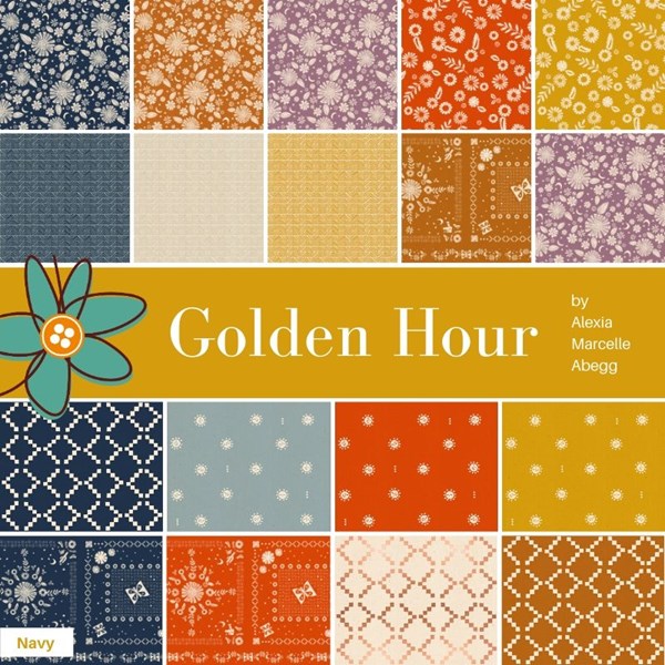 Golden Hour Fat Quarter Bundle | Alexia Marcelle Abegg | 16 SKUs
