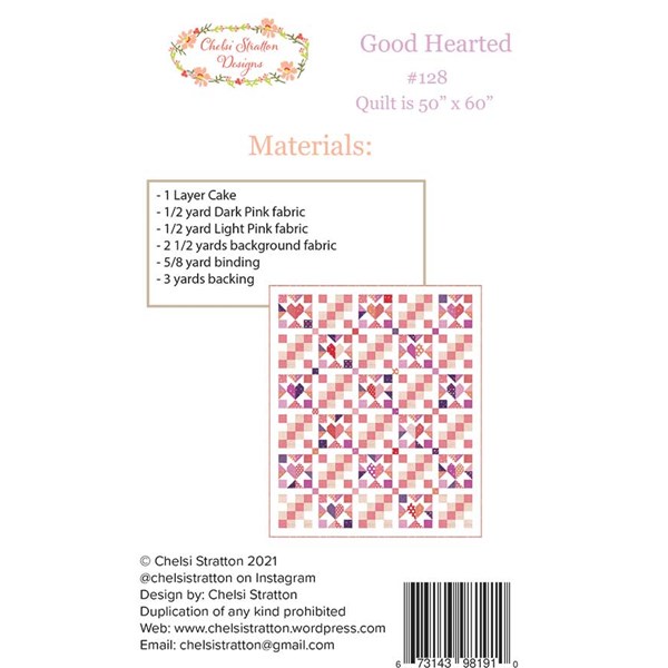 Good Hearted Quilt Pattern | Chelsi Stratton Designs