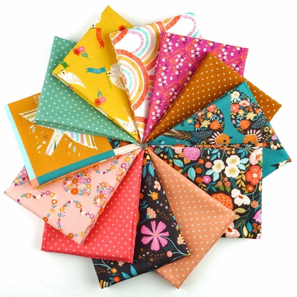 Good Vibes Fat Quarter Bundle | Bethan Janine | 12 FQs