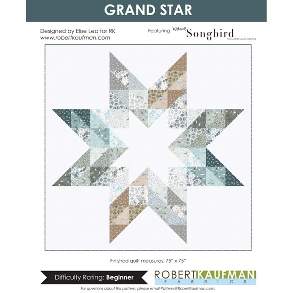 Grand Star Quilt Pattern