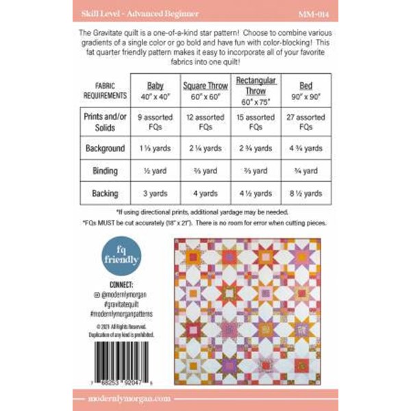 Gravitate Quilt Pattern | Modernly Morgan