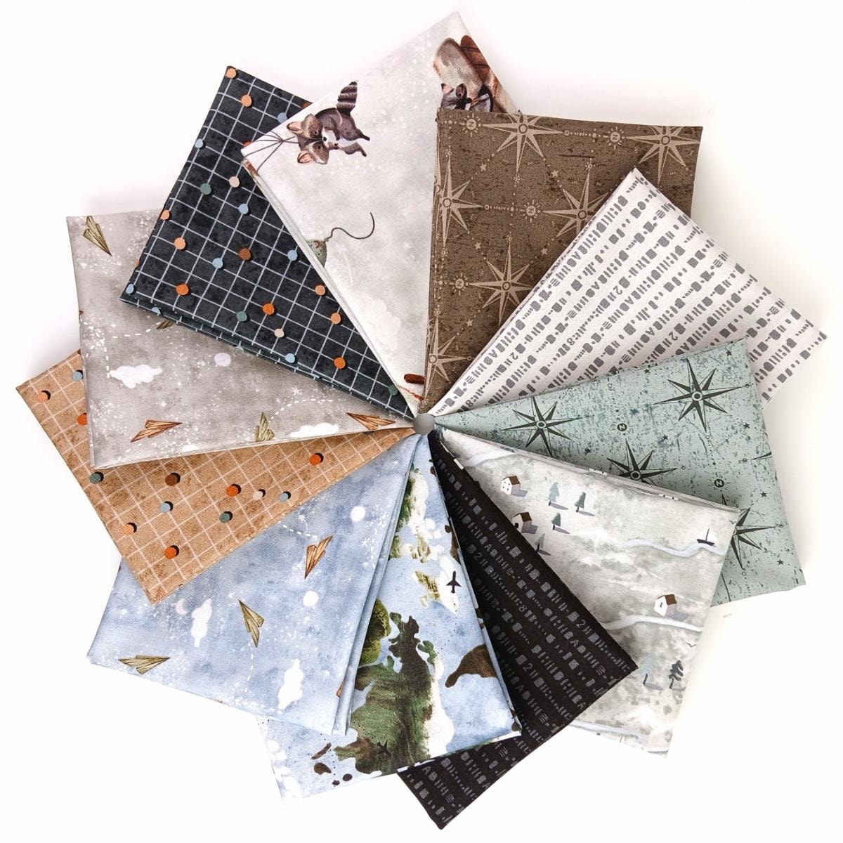 Great Journey Fat Quarter Bundle | Bernadett Urbanovics | 11 FQs