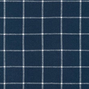 Grid Yarn Dyed Woven - Indigo