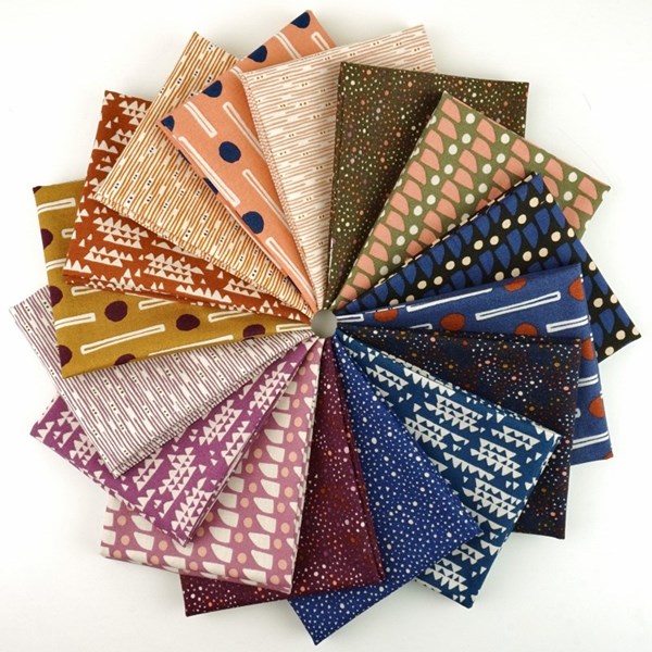 Grounded Fat Quarter Bundle | Alex Roda | 16FQs