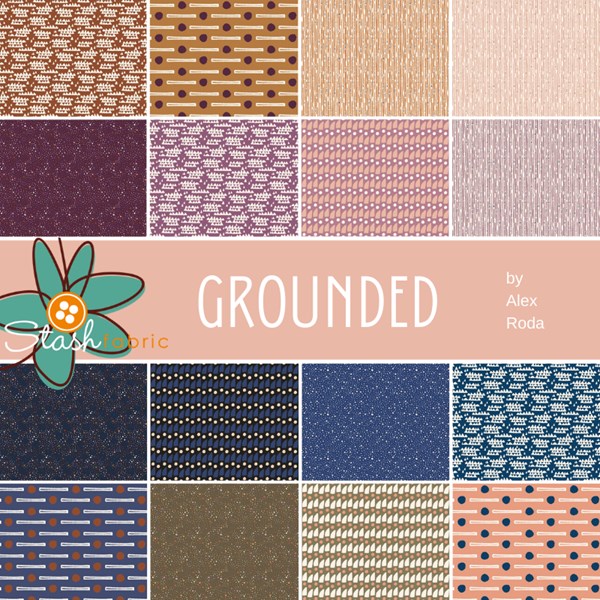 Grounded Fat Quarter Bundle | Alex Roda | 16FQs
