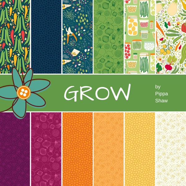 Grow Fat Quarter Bundle | Pippa Shaw | 12 FQs