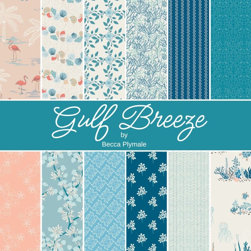 Gulf Breeze Half Yard Bundle | Becca Plymale | 12 SKUs