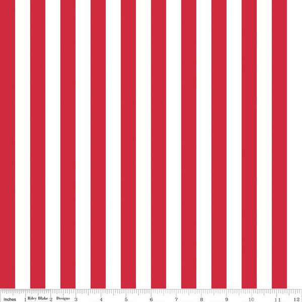 1/2" Stripe - Red