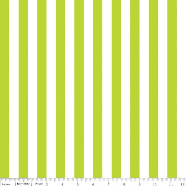 1/2" Stripe - Lime