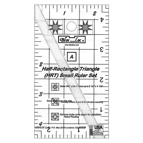 Half Rectangle Triangle Ruler by Bloc Loc