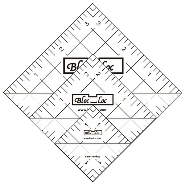 Half Square Triangle Ruler Set by Bloc Loc