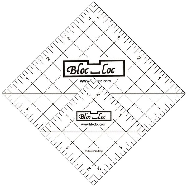 Half Square Triangle Ruler Set by Bloc Loc